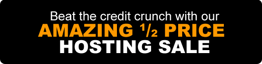 Half price hosting special offer - click here to find out more